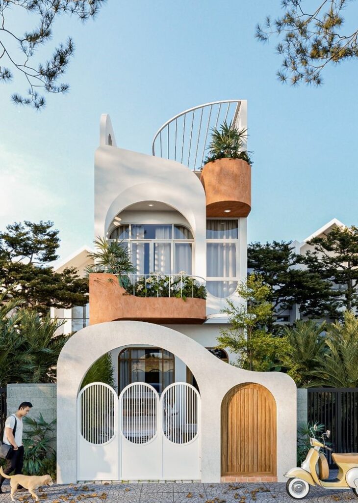 Mẫu nhà phố đẹp 2-3 tầng